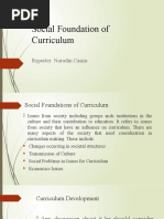 Social Foundation of Curriculum