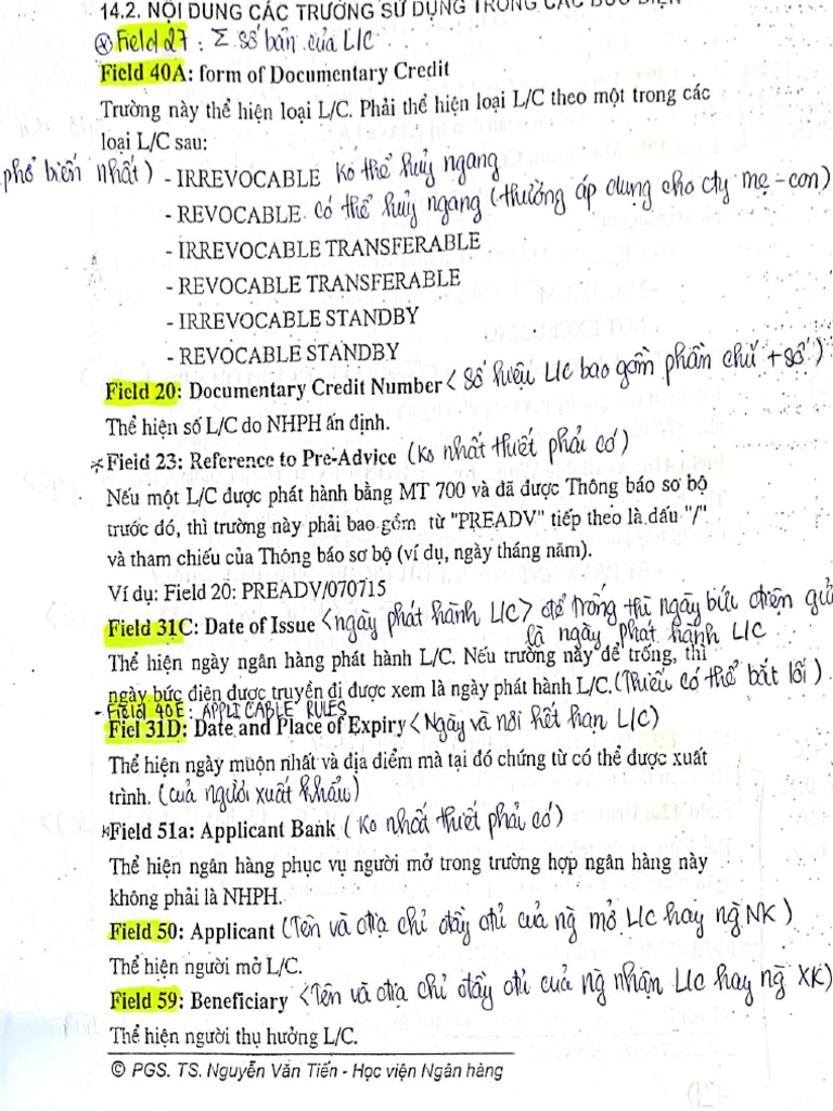 Mẫu LC | PDF