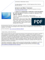 Pilot Plant For Wastewater Treatment Involving Septic Pit and Biological Filtration On Sand of Dunes of The Algerian Sahara