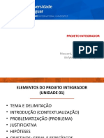 Projeto integrador: elementos e estrutura