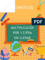 1 Cuaderno Multiplicacion Por 1 Cifra Sin Llevar