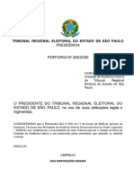 TRE-SP-PORTARIA No 256 - 2020 - Código - Ética - Aterada - Portaria - 44 - 2022