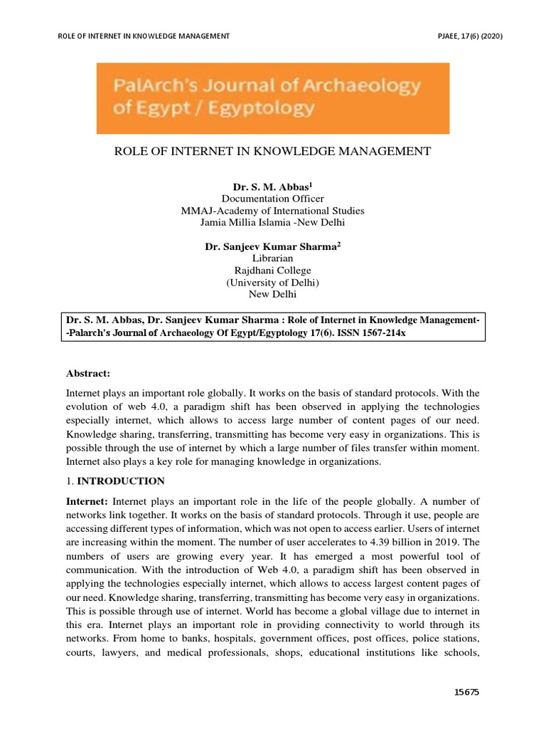Internet's Impact on Knowledge Management | PDF | Internet | Tacit ...