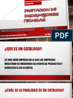 Interpretacion de Catalogos