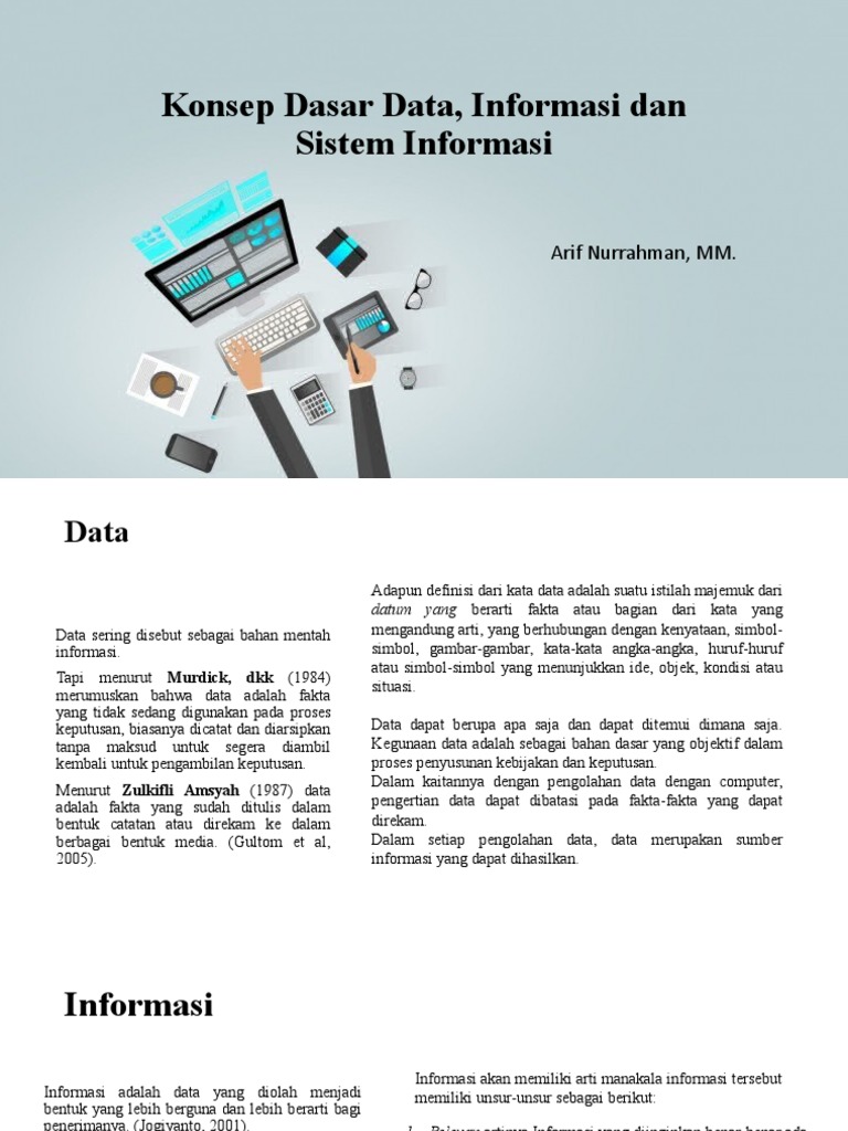 Konsep Data dan Sistem Informasi | PDF