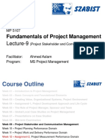 Fundamentals of Project Management: Lecture-9