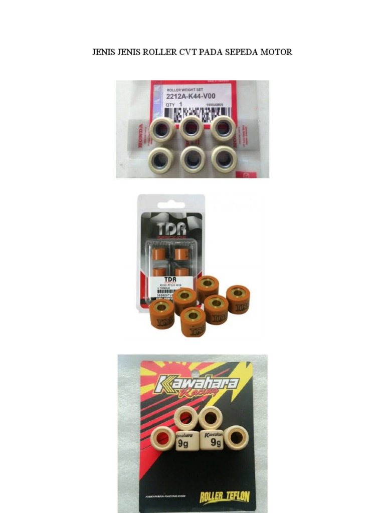 Tarikan Motor Berat? Waspadai Roller CVT yang Mulai Rusak