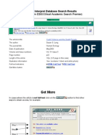 How to Interpret Database Search Results 