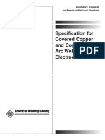 ANSI/AWS A5.6-84R Specification for Covered Copper Electrodes