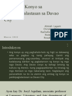 Ambag NG Konyo Sa Pakikipagtalastasan Sa Davao City