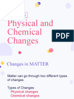 Physical and Chemical Changes