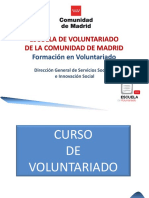 Curso Voluntariado Modulo - I Comunidad de Madrid