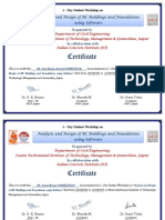 5-Day RC Workshop Certificates