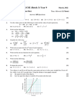 Pre IGCSE Math Ch1,2,3,4