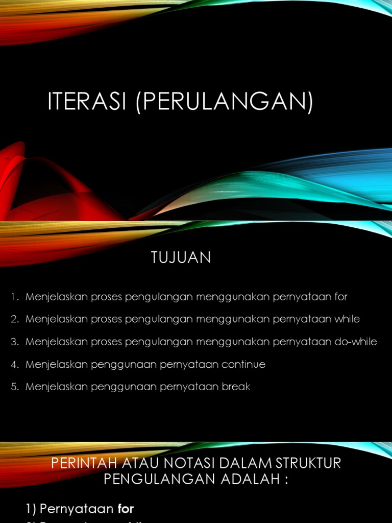 Proses Iterasi dalam Pemrograman | PDF | Komputer | Teknologi & Rekayasa