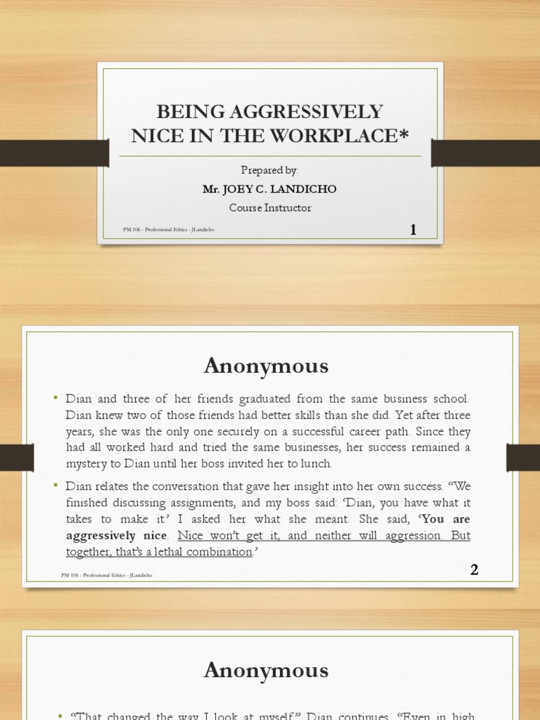Mastering Aggressively Nice Workplace Skills | PDF