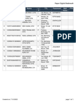 Nik/Nuptk Nama L/ P TTL Password Wali Kelas JTM: Data Guru