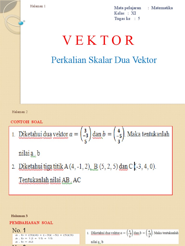 Tugas 5 PPT Vektor | PDF | Metode & Bahan Ajar