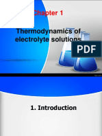 Physical Chemistry 2 - Thermodynamics of Electrolyte Solutions - v3