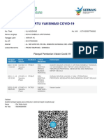 Kartu Vaksinasi Covid-19: Riwayat Pemberian Vaksin Covid-19