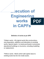 Execution of Engineering Works in CAPFs: Financial Powers and Guidelines