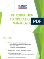 Introduction to Operations Management