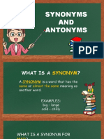 Synonym and Antonym