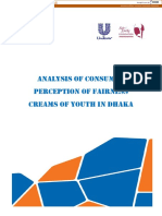 Analysis of Consumer Perception of Fairness Creams of Youth in Dhaka