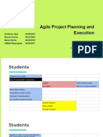 Agile Project Planning and Execution