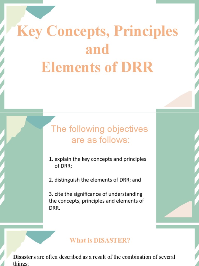 Understanding the Foundations of Effective Disaster Risk Reduction An