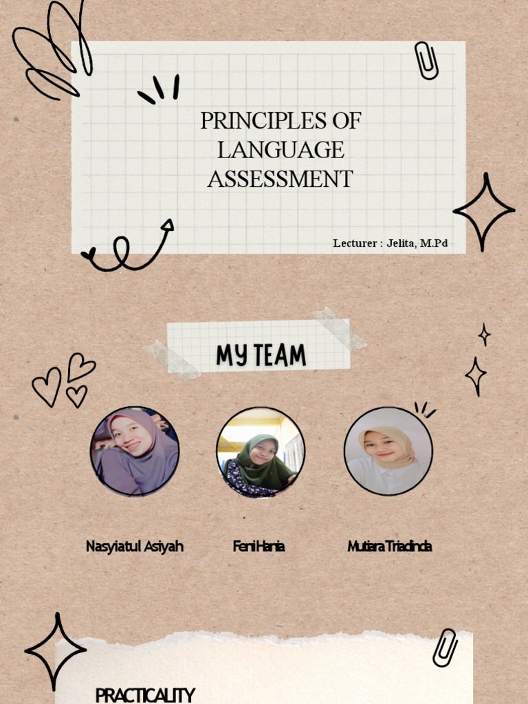 Explain Principles Of Language Assessment