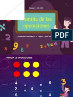 Familia de Operaciones Sumas y Restas 1ro Basico