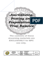 CS ACCT 11 - Journalizing, Posting and Preparation of Trial Balance