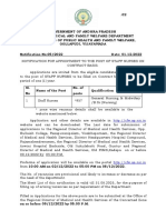 Revised Staff Nurses Contract Recruitment Notification On 1.12.2022
