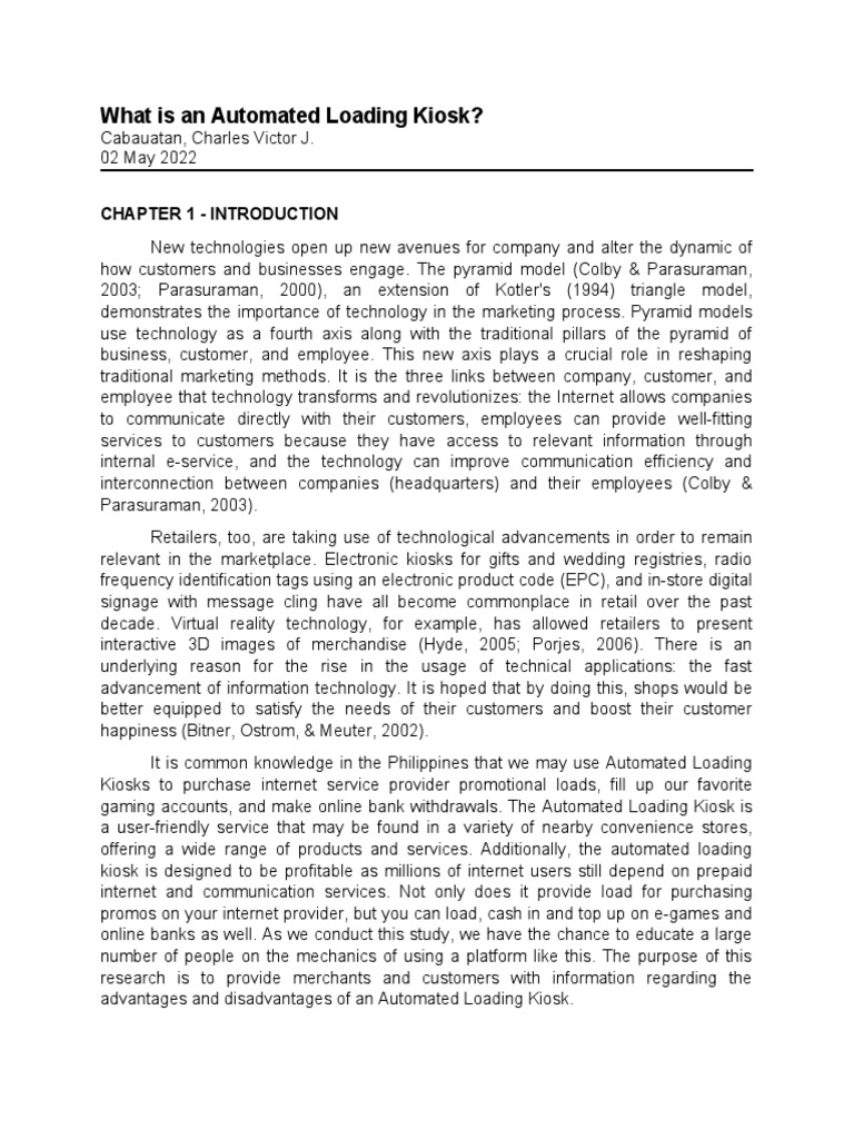Cabauatan, Charles Victor J - Automated Loading Kiosk - Docx ...