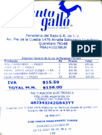 Muestra de Ticket para Negocio