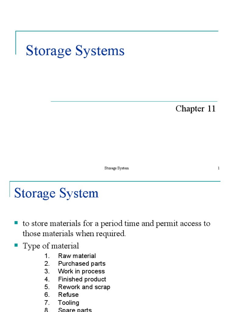 Chapter 11 Storage Systems PDF