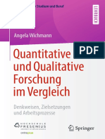 Quantitative Und Qualitative Forschung Im Vergleich Denkweisen, Zielsetzungen Und Arbeitsprozesse_Angela Wichmann