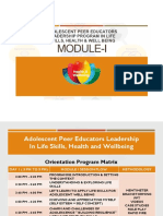 Adolescent, Life Skill & Resilience - Module I-Theme 1 &2 For Schools