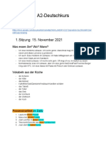 A2-Deutschkurs: 1.sitzung: 15. November 2021