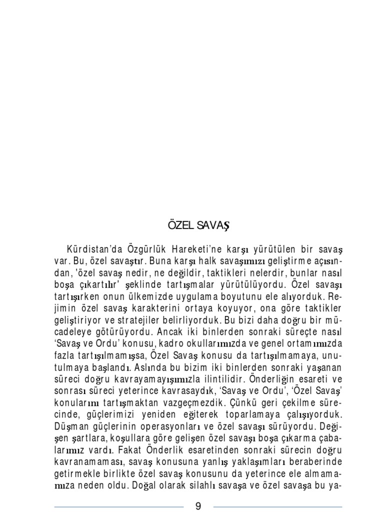 Kurdistan Da Ozel Savas