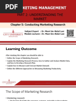 Chapter 5 Conducting Marketing Research - WEEK 3