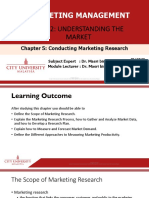 Chapter 5 Conducting Marketing Research - WEEK 3