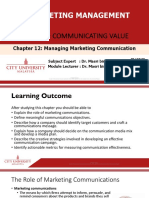 Chapter 12 Managing Marketing Communications - WEEK 7