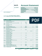 View account statement with transactions and balances