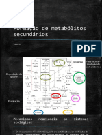 Formação de metabólitos secundários e mecanismos reacionais em sistemas biológicos