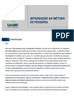 Métodos TCC - Unibf - Introdução Ao Método de Pesquisa