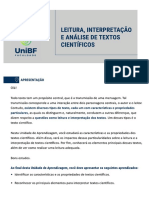 Métodos TCC - Unibf - Leitura, Interpretação