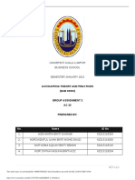 Universiti Kuala Lumpur Business School: Accounting Theory and Practices (EAB 30903)
