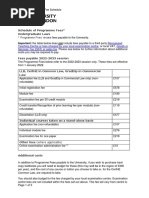 LSHTM Fees Schedule 2025-26 | PDF | Value Added Tax | Taxes